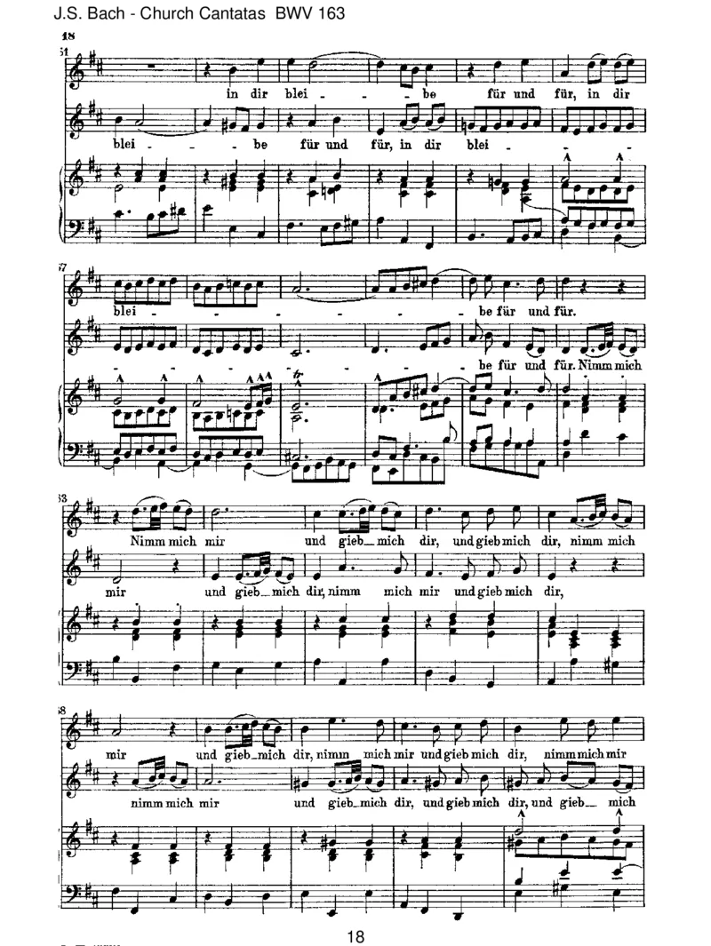 BWV163NurjedemdasSeine_一万首著名钢琴曲谱哈农贝多芬合集视频教学电子版高清无水印可打印_1古典钢琴知名音乐家谱_巴赫钢琴谱全集_J.S巴赫作品全集_JohannSebastianBach(1685-1750)巴赫