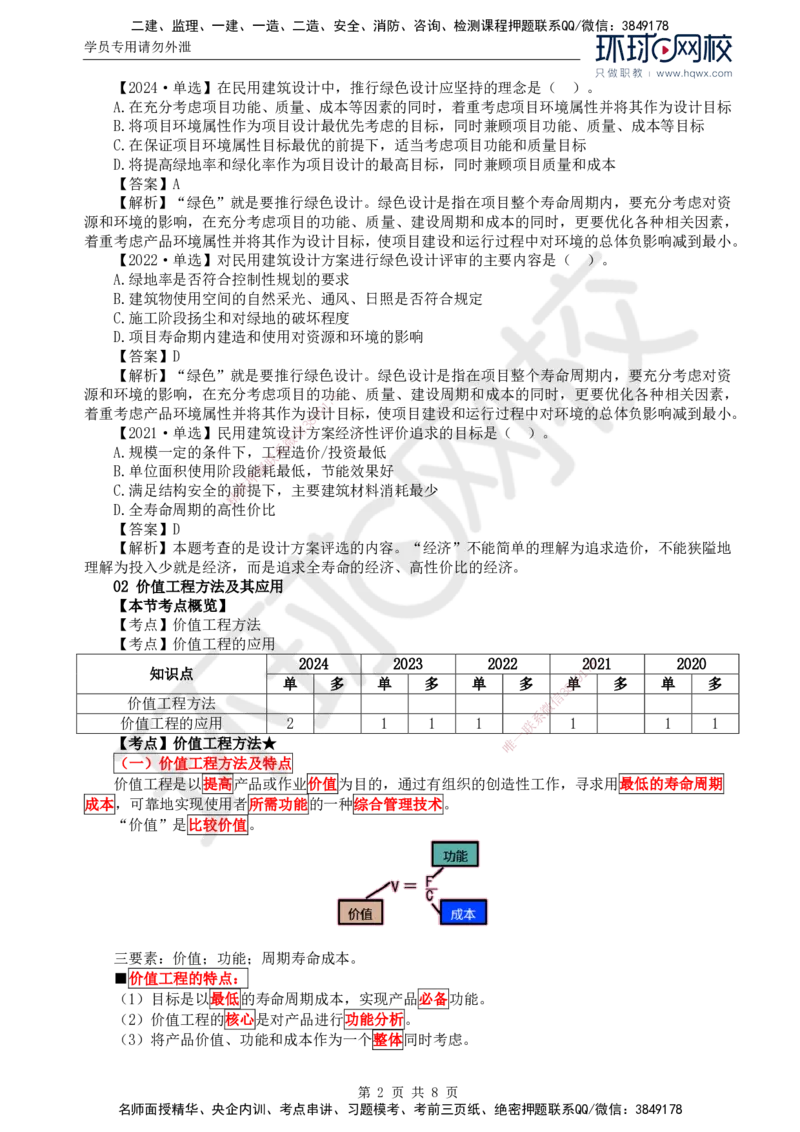 54.投资：第五章第一至二节价值工程方法及其应用_监理工程师_2025监理工程师_2025年监理工程师SVIP_2025年监理土建控制SVIP_02-基础精讲✿高端面授✿深度强化