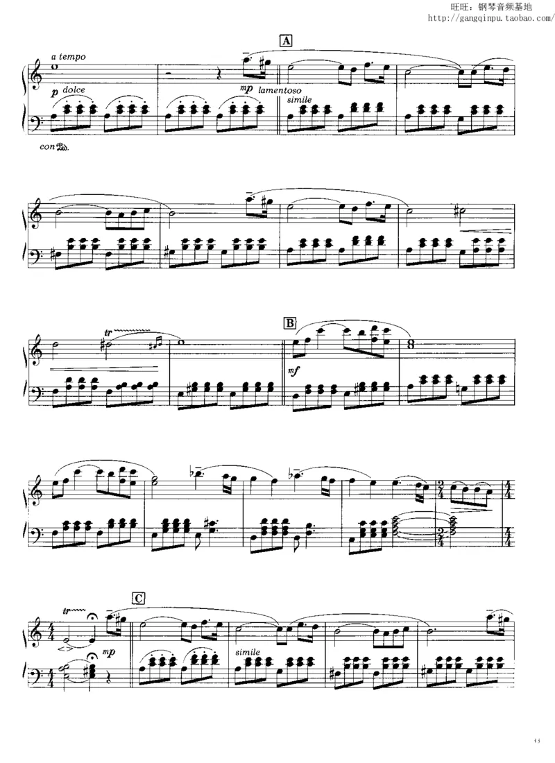 45、钢琴故事1（45页，共10首）_一万首著名钢琴曲谱哈农贝多芬合集视频教学电子版高清无水印可打印_3流行音乐谱_流行钢琴谱合集形式_高清PDF无水印