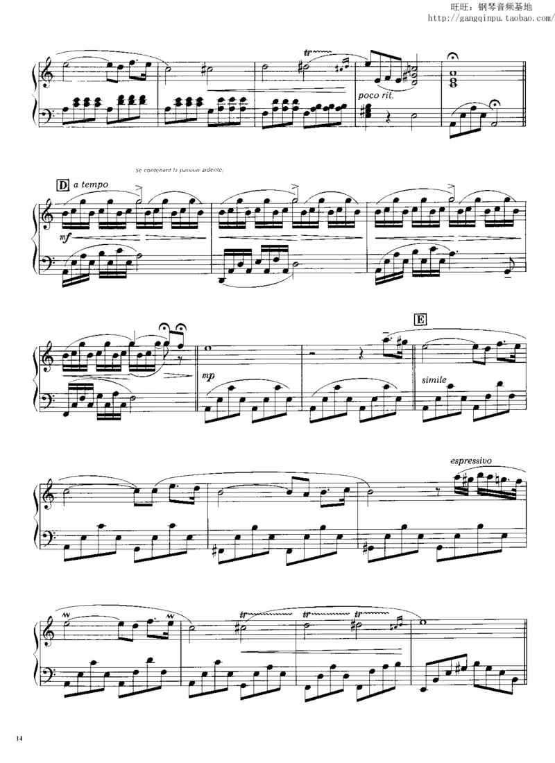 45、钢琴故事1（45页，共10首）_一万首著名钢琴曲谱哈农贝多芬合集视频教学电子版高清无水印可打印_3流行音乐谱_流行钢琴谱合集形式_高清PDF无水印