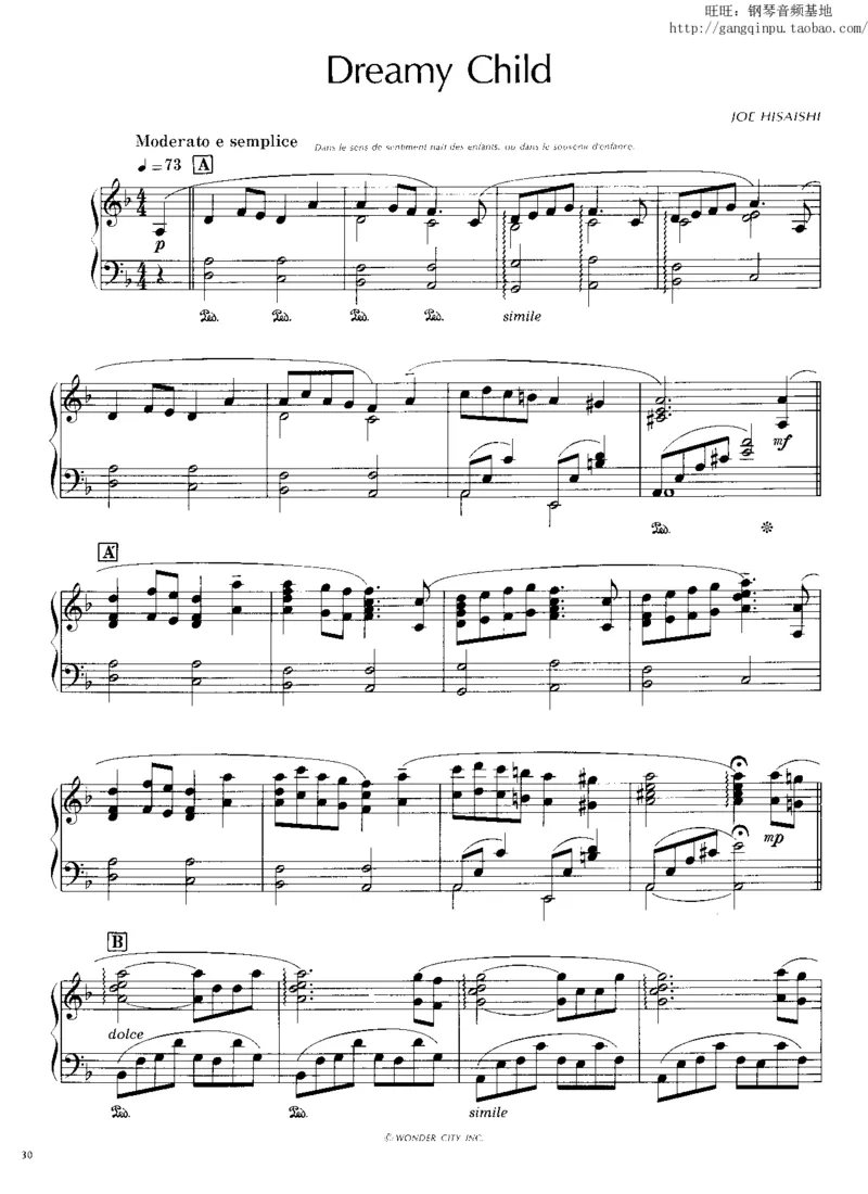 45、钢琴故事1（45页，共10首）_一万首著名钢琴曲谱哈农贝多芬合集视频教学电子版高清无水印可打印_3流行音乐谱_流行钢琴谱合集形式_高清PDF无水印