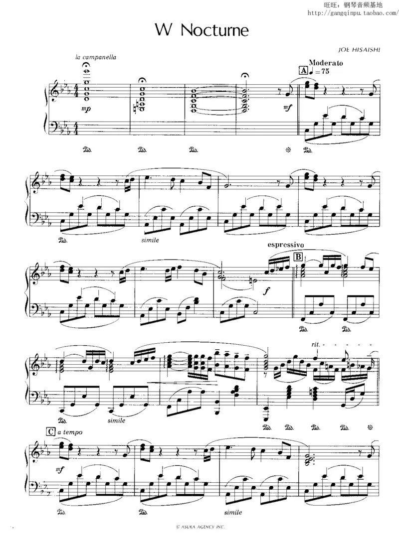 45、钢琴故事1（45页，共10首）_一万首著名钢琴曲谱哈农贝多芬合集视频教学电子版高清无水印可打印_3流行音乐谱_流行钢琴谱合集形式_高清PDF无水印