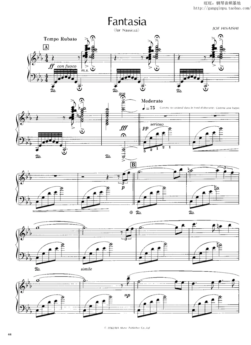 45、钢琴故事1（45页，共10首）_一万首著名钢琴曲谱哈农贝多芬合集视频教学电子版高清无水印可打印_3流行音乐谱_流行钢琴谱合集形式_高清PDF无水印