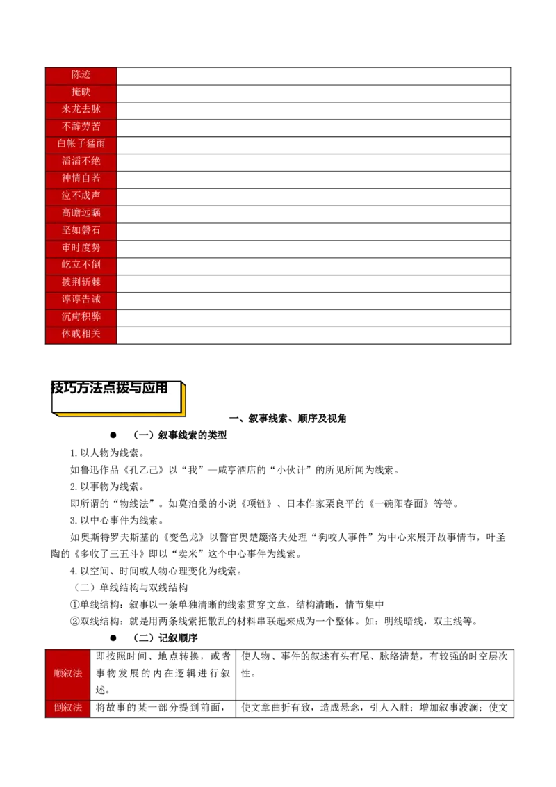 第一单元单元总结（原卷版）-上好课2022-2023学年高二语文选择性必修上册同步备课系列（统编版）_new_E015高中全科试卷_语文试题_选修上_3.新版高中语文试卷选择性必修上册