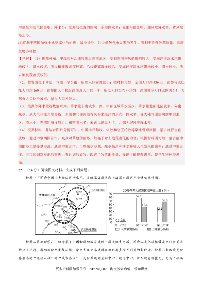 第四章保障国家安全的资源、环境战略与行动（B卷&bull;综合测试）-单元测试2022-2023学年高二地理分层训练AB卷（人教版2019选必三）（解析版）_E015高中全科试卷_地理试题_选修3