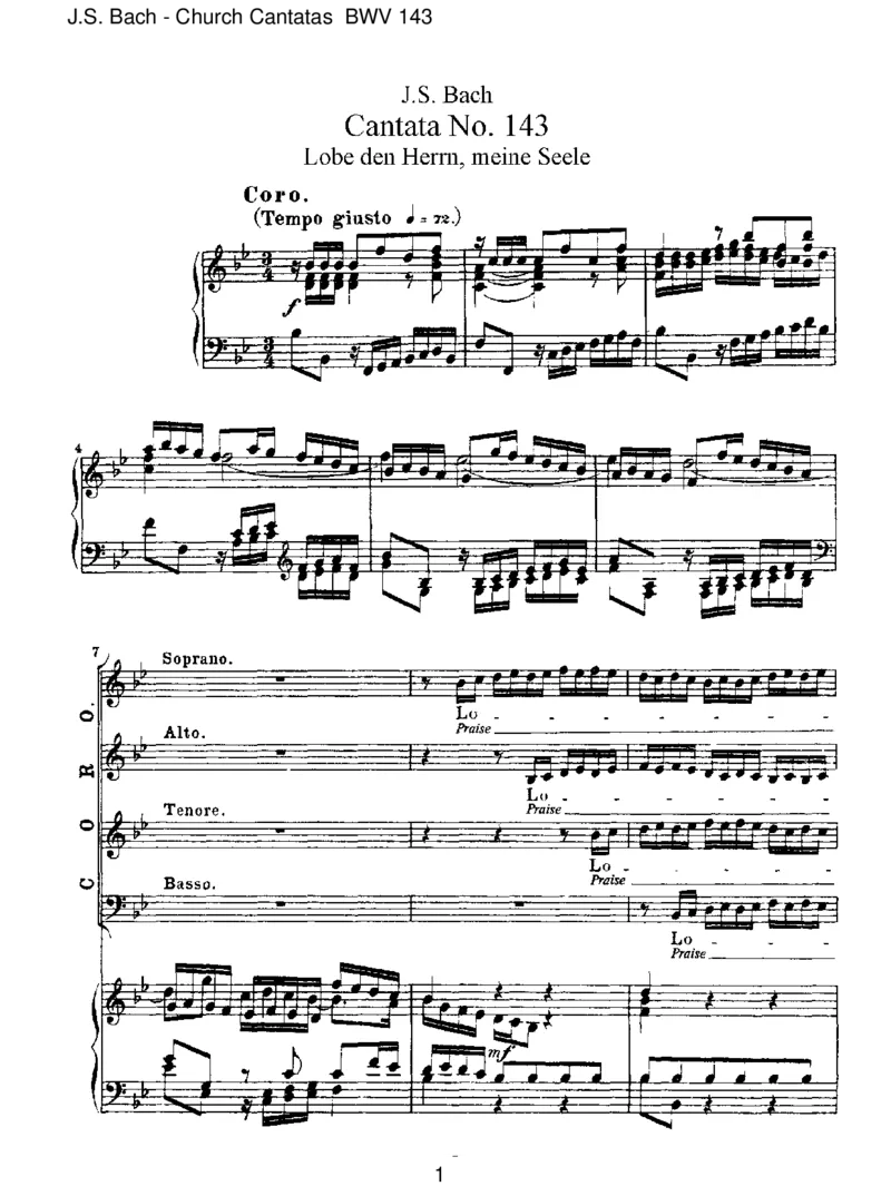 BWV143LobedenHerrn,meineSeele_一万首著名钢琴曲谱哈农贝多芬合集视频教学电子版高清无水印可打印_1古典钢琴知名音乐家谱_巴赫钢琴谱全集_J.S巴赫作品全集_JohannSebastianBach(1685-1750)巴赫