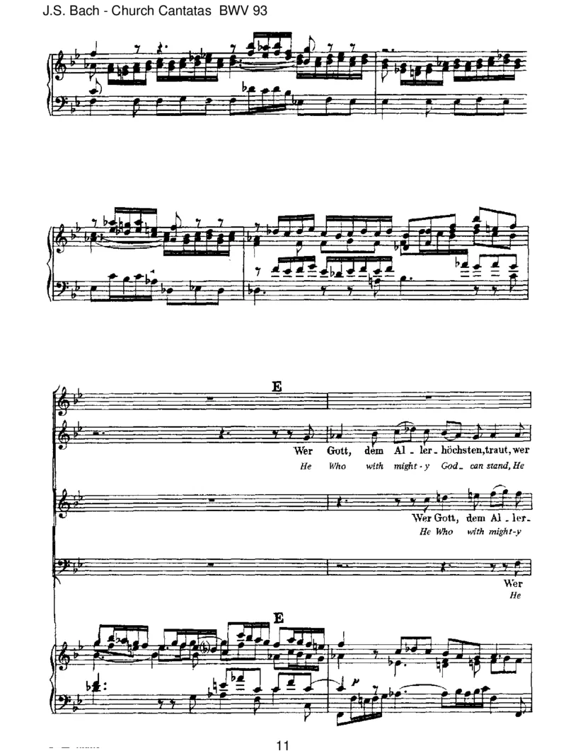 BWV93WernurdenliebenGottl_sstwalten_一万首著名钢琴曲谱哈农贝多芬合集视频教学电子版高清无水印可打印_1古典钢琴知名音乐家谱_巴赫钢琴谱全集_J.S巴赫作品全集