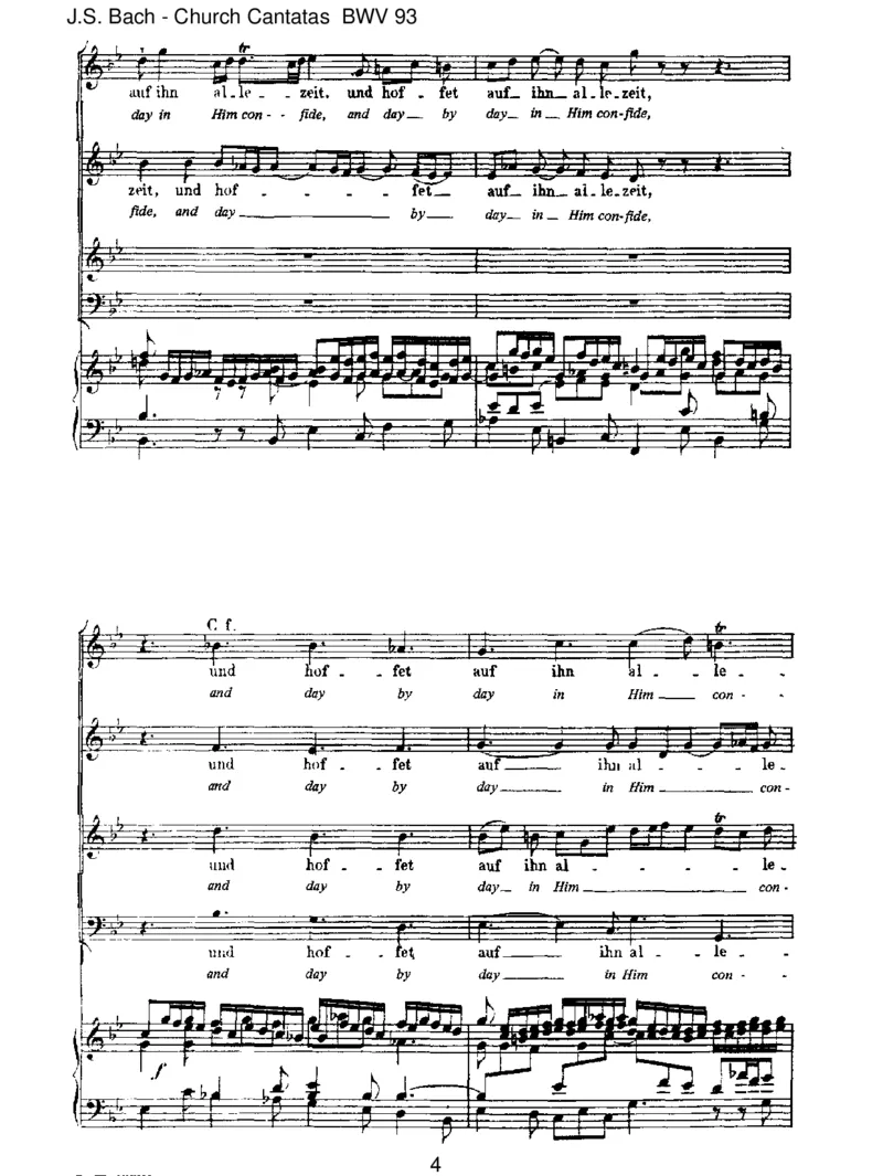 BWV93WernurdenliebenGottl_sstwalten_一万首著名钢琴曲谱哈农贝多芬合集视频教学电子版高清无水印可打印_1古典钢琴知名音乐家谱_巴赫钢琴谱全集_J.S巴赫作品全集