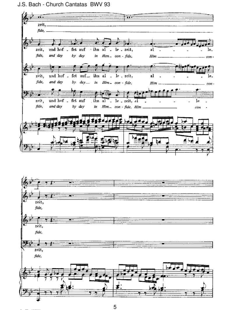 BWV93WernurdenliebenGottl_sstwalten_一万首著名钢琴曲谱哈农贝多芬合集视频教学电子版高清无水印可打印_1古典钢琴知名音乐家谱_巴赫钢琴谱全集_J.S巴赫作品全集