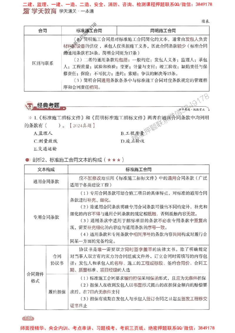 25年监理合同-学天一本通（精讲讲义）推荐_监理工程师_2025监理工程师_2025年监理工程师SVIP_2025年监理合同管理SVIP_01-精华文档✿电子教材✿历年真题