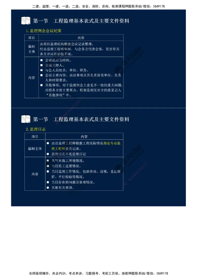 40.第九章-第一节-工程监理基本表式及主要文件资料（二）.mp4_监理工程师_2025监理工程师_2025年监理工程师SVIP_2025年监理概论法规SVIP_02-基础精讲✿高端面授✿深度强化_讲义