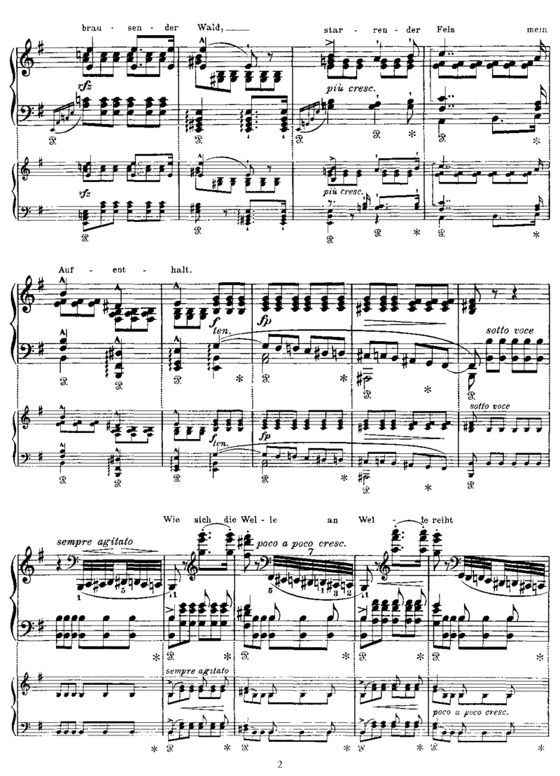 Aufenthalt(Schubert)_一万首著名钢琴曲谱哈农贝多芬合集视频教学电子版高清无水印可打印_1古典钢琴知名音乐家谱_李斯特钢琴谱全集_改编舒伯特