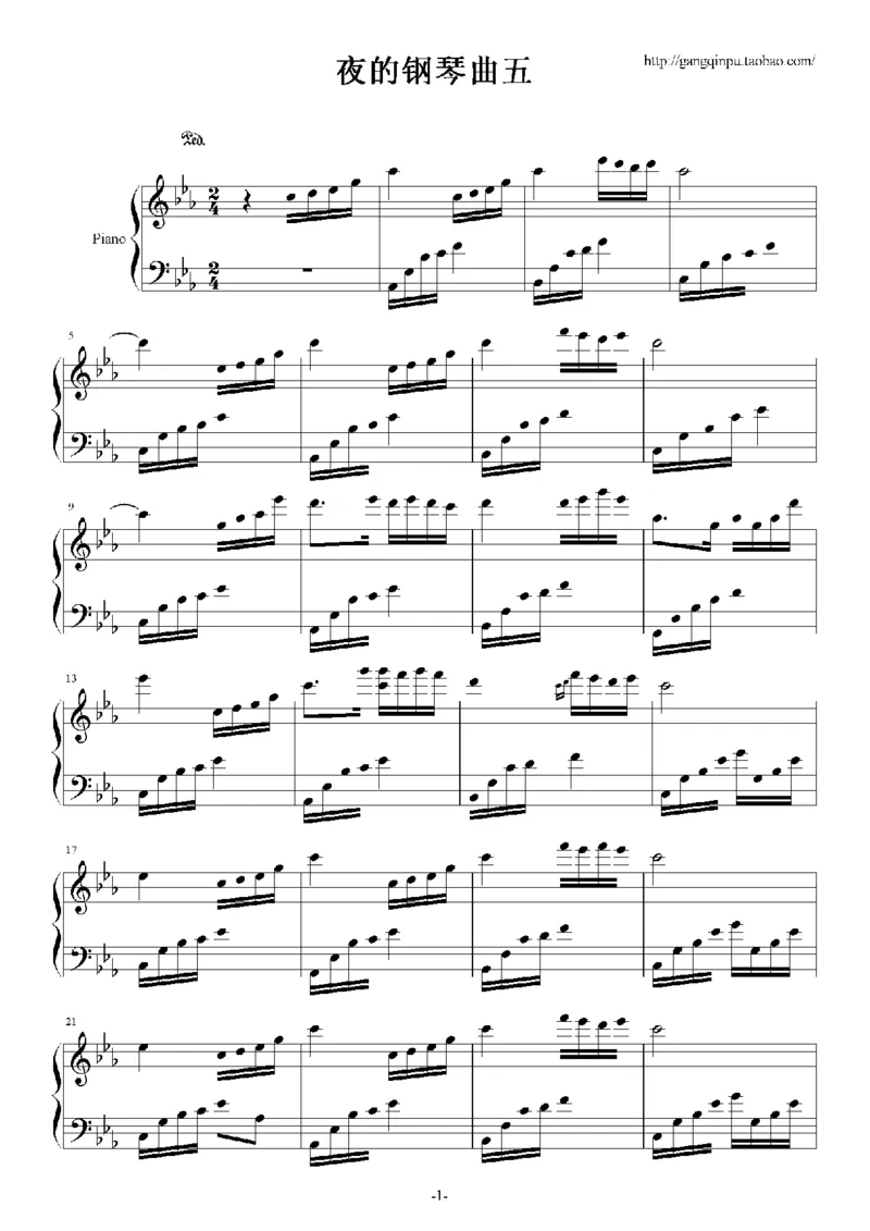 44、石进夜的钢琴曲系列（60页，共34首）_一万首著名钢琴曲谱哈农贝多芬合集视频教学电子版高清无水印可打印_3流行音乐谱_流行钢琴谱合集形式_高清PDF无水印