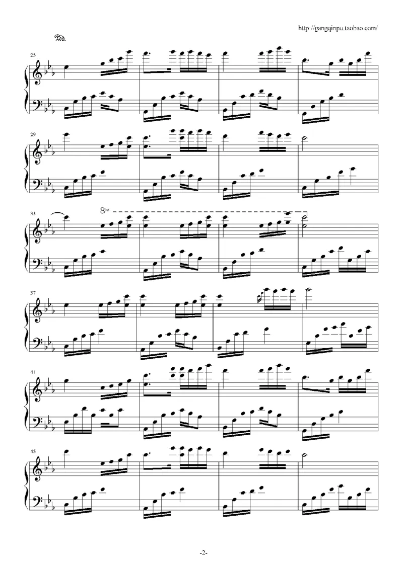 44、石进夜的钢琴曲系列（60页，共34首）_一万首著名钢琴曲谱哈农贝多芬合集视频教学电子版高清无水印可打印_3流行音乐谱_流行钢琴谱合集形式_高清PDF无水印