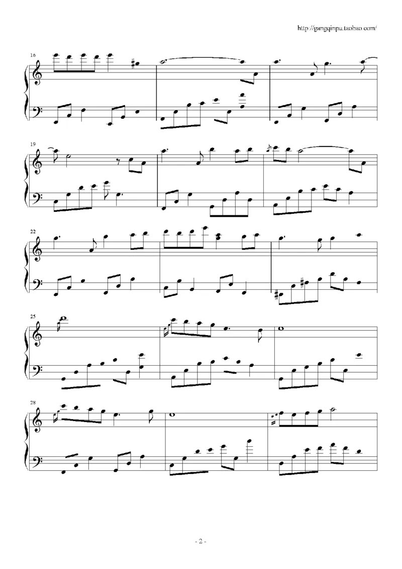44、石进夜的钢琴曲系列（60页，共34首）_一万首著名钢琴曲谱哈农贝多芬合集视频教学电子版高清无水印可打印_3流行音乐谱_流行钢琴谱合集形式_高清PDF无水印