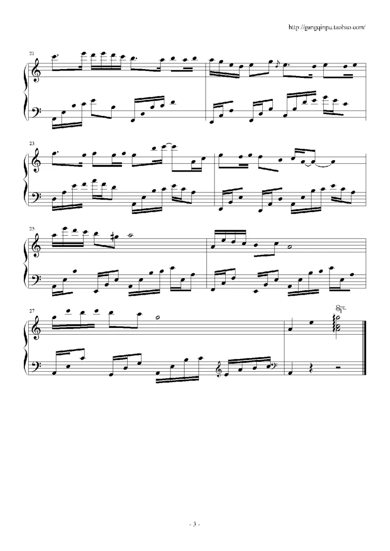 44、石进夜的钢琴曲系列（60页，共34首）_一万首著名钢琴曲谱哈农贝多芬合集视频教学电子版高清无水印可打印_3流行音乐谱_流行钢琴谱合集形式_高清PDF无水印