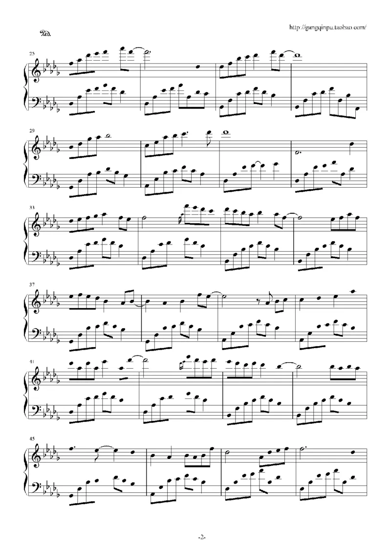 44、石进夜的钢琴曲系列（60页，共34首）_一万首著名钢琴曲谱哈农贝多芬合集视频教学电子版高清无水印可打印_3流行音乐谱_流行钢琴谱合集形式_高清PDF无水印