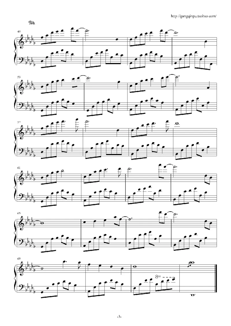 44、石进夜的钢琴曲系列（60页，共34首）_一万首著名钢琴曲谱哈农贝多芬合集视频教学电子版高清无水印可打印_3流行音乐谱_流行钢琴谱合集形式_高清PDF无水印