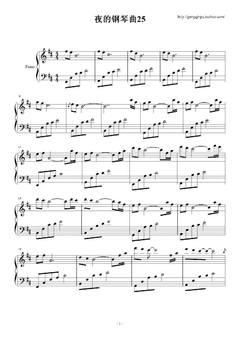44、石进夜的钢琴曲系列（60页，共34首）_一万首著名钢琴曲谱哈农贝多芬合集视频教学电子版高清无水印可打印_3流行音乐谱_流行钢琴谱合集形式_高清PDF无水印