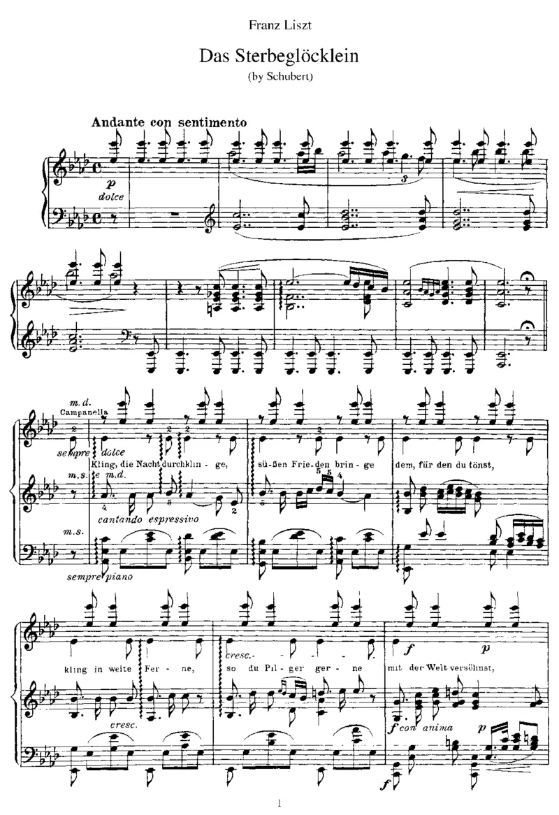 DasSterbeglocklein(Schubert)_一万首著名钢琴曲谱哈农贝多芬合集视频教学电子版高清无水印可打印_1古典钢琴知名音乐家谱_李斯特钢琴谱全集_改编舒伯特
