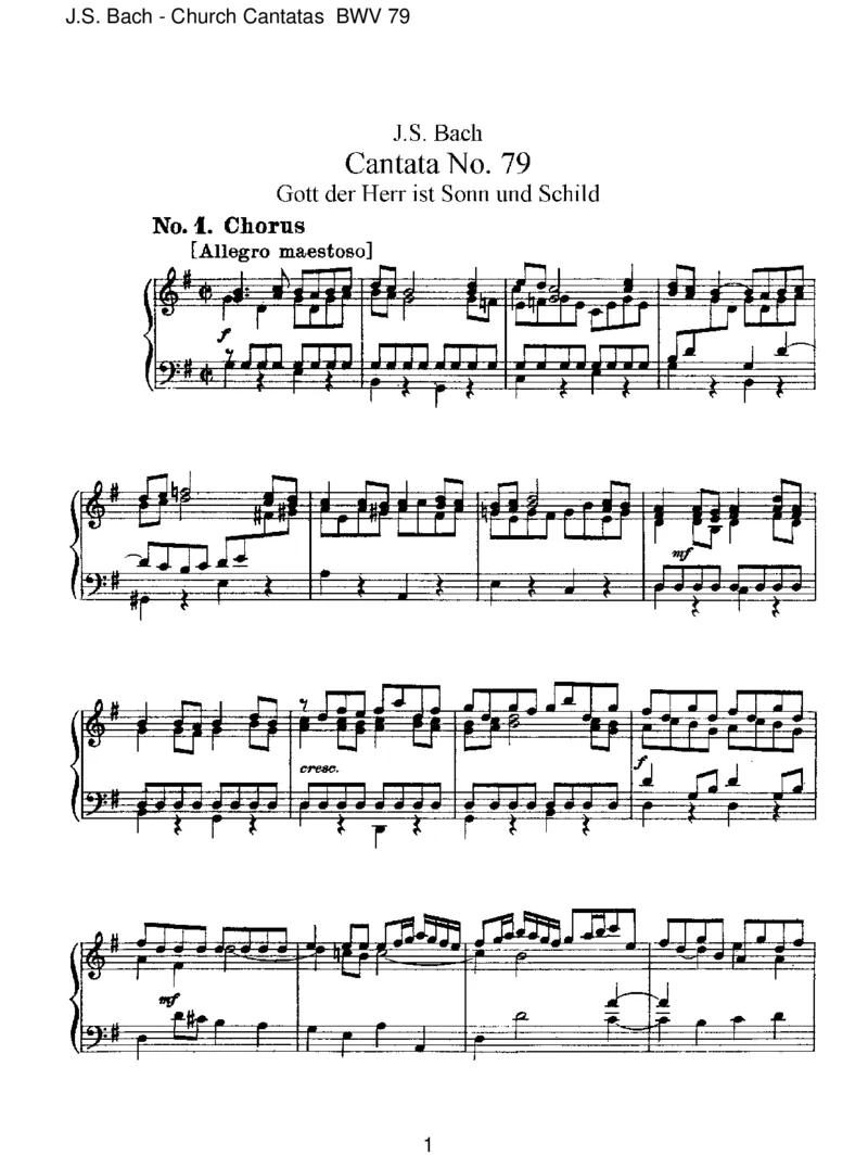 BWV79GottderHerristSohnundSchild_一万首著名钢琴曲谱哈农贝多芬合集视频教学电子版高清无水印可打印_1古典钢琴知名音乐家谱_巴赫钢琴谱全集_J.S巴赫作品全集