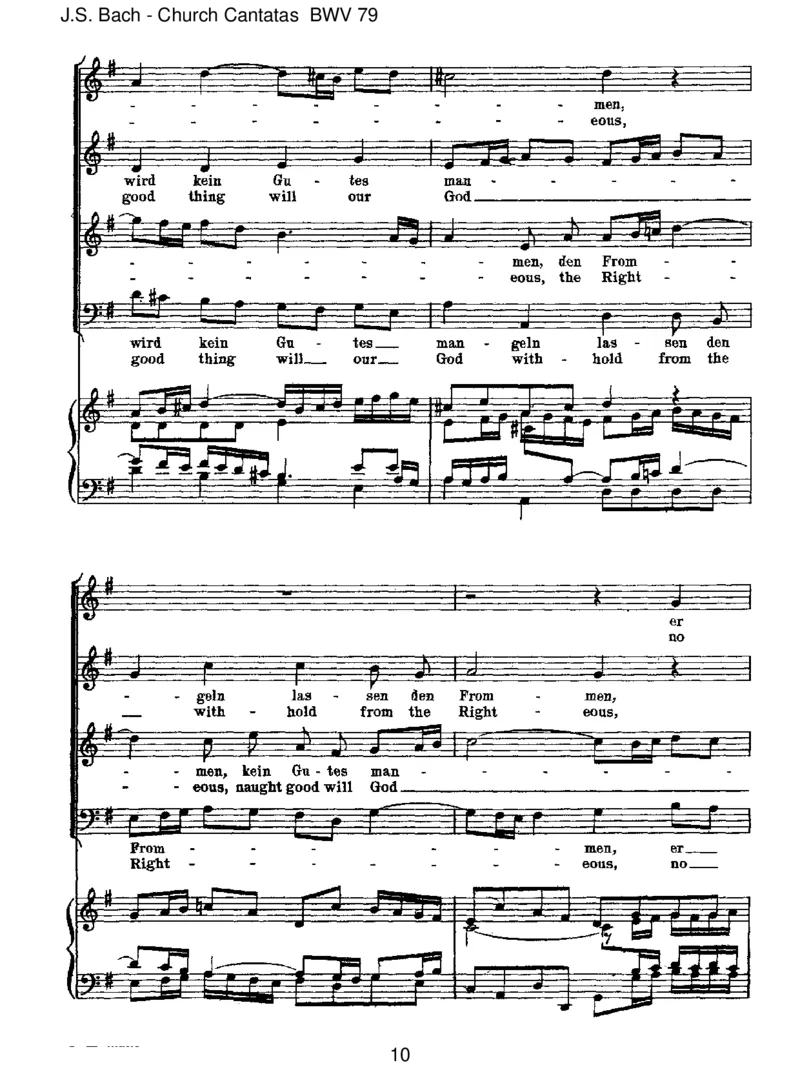 BWV79GottderHerristSohnundSchild_一万首著名钢琴曲谱哈农贝多芬合集视频教学电子版高清无水印可打印_1古典钢琴知名音乐家谱_巴赫钢琴谱全集_J.S巴赫作品全集