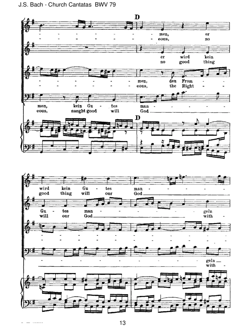 BWV79GottderHerristSohnundSchild_一万首著名钢琴曲谱哈农贝多芬合集视频教学电子版高清无水印可打印_1古典钢琴知名音乐家谱_巴赫钢琴谱全集_J.S巴赫作品全集