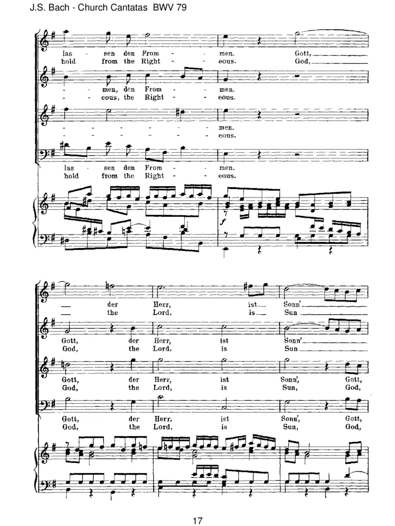 BWV79GottderHerristSohnundSchild_一万首著名钢琴曲谱哈农贝多芬合集视频教学电子版高清无水印可打印_1古典钢琴知名音乐家谱_巴赫钢琴谱全集_J.S巴赫作品全集