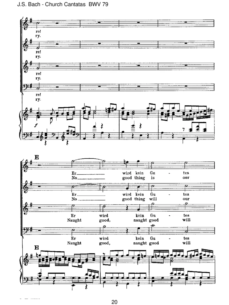 BWV79GottderHerristSohnundSchild_一万首著名钢琴曲谱哈农贝多芬合集视频教学电子版高清无水印可打印_1古典钢琴知名音乐家谱_巴赫钢琴谱全集_J.S巴赫作品全集