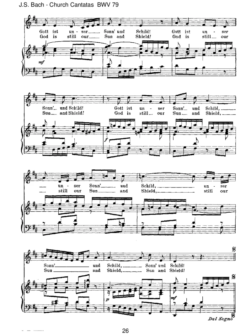 BWV79GottderHerristSohnundSchild_一万首著名钢琴曲谱哈农贝多芬合集视频教学电子版高清无水印可打印_1古典钢琴知名音乐家谱_巴赫钢琴谱全集_J.S巴赫作品全集