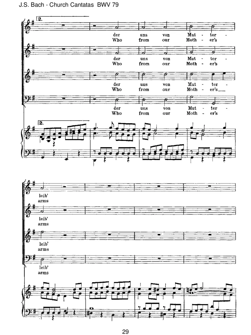 BWV79GottderHerristSohnundSchild_一万首著名钢琴曲谱哈农贝多芬合集视频教学电子版高清无水印可打印_1古典钢琴知名音乐家谱_巴赫钢琴谱全集_J.S巴赫作品全集