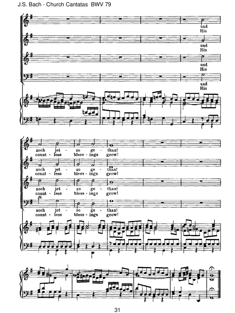 BWV79GottderHerristSohnundSchild_一万首著名钢琴曲谱哈农贝多芬合集视频教学电子版高清无水印可打印_1古典钢琴知名音乐家谱_巴赫钢琴谱全集_J.S巴赫作品全集