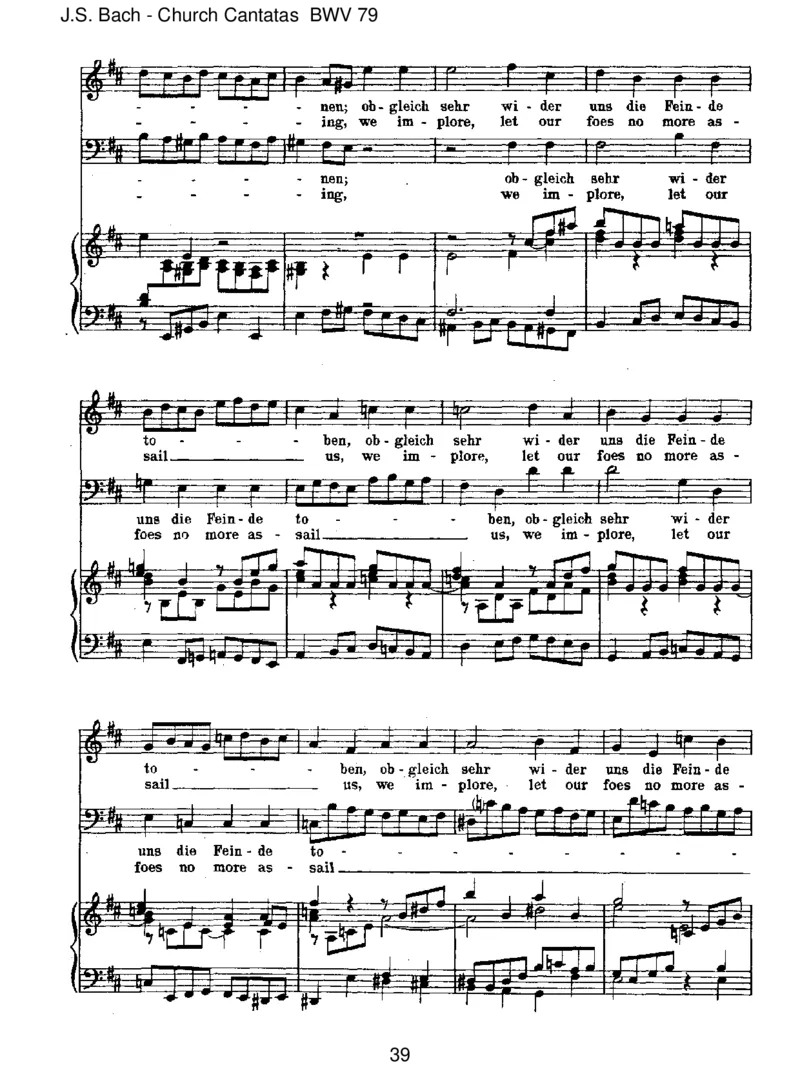 BWV79GottderHerristSohnundSchild_一万首著名钢琴曲谱哈农贝多芬合集视频教学电子版高清无水印可打印_1古典钢琴知名音乐家谱_巴赫钢琴谱全集_J.S巴赫作品全集