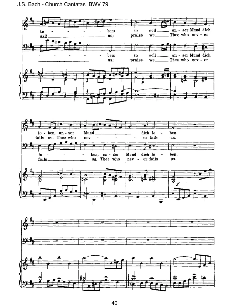 BWV79GottderHerristSohnundSchild_一万首著名钢琴曲谱哈农贝多芬合集视频教学电子版高清无水印可打印_1古典钢琴知名音乐家谱_巴赫钢琴谱全集_J.S巴赫作品全集