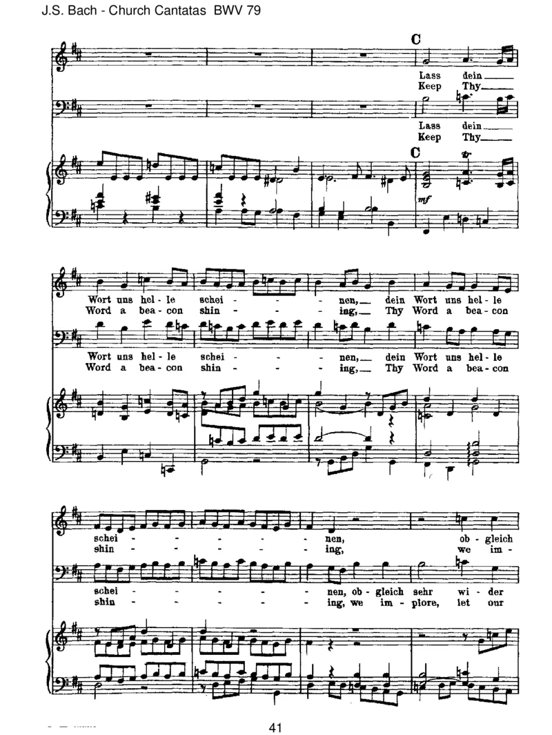 BWV79GottderHerristSohnundSchild_一万首著名钢琴曲谱哈农贝多芬合集视频教学电子版高清无水印可打印_1古典钢琴知名音乐家谱_巴赫钢琴谱全集_J.S巴赫作品全集