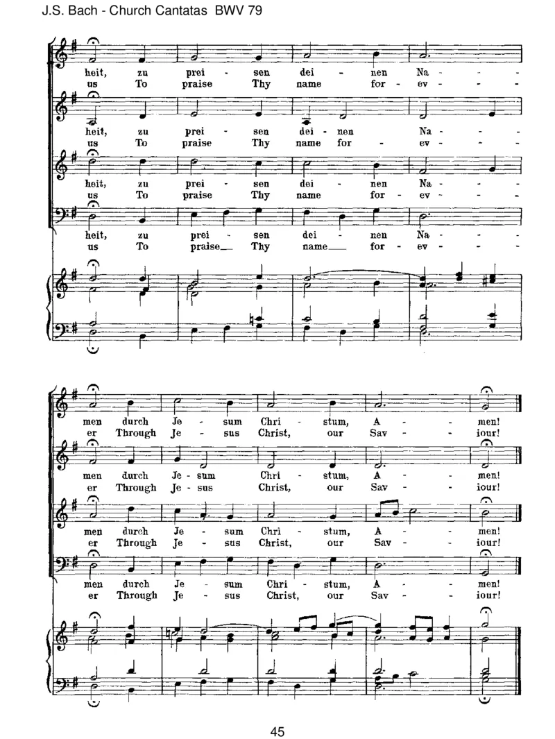 BWV79GottderHerristSohnundSchild_一万首著名钢琴曲谱哈农贝多芬合集视频教学电子版高清无水印可打印_1古典钢琴知名音乐家谱_巴赫钢琴谱全集_J.S巴赫作品全集