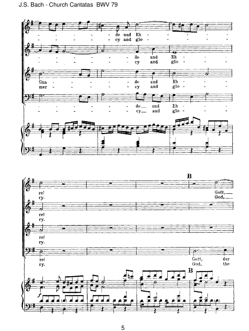 BWV79GottderHerristSohnundSchild_一万首著名钢琴曲谱哈农贝多芬合集视频教学电子版高清无水印可打印_1古典钢琴知名音乐家谱_巴赫钢琴谱全集_J.S巴赫作品全集