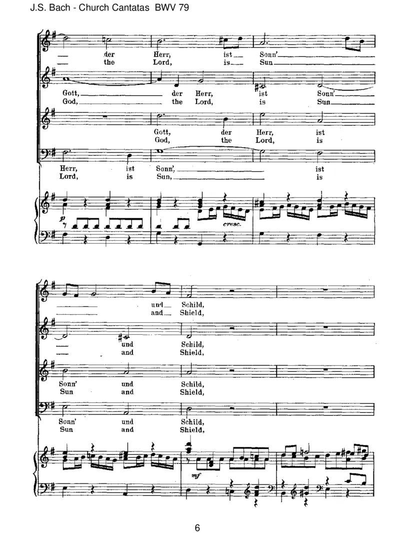 BWV79GottderHerristSohnundSchild_一万首著名钢琴曲谱哈农贝多芬合集视频教学电子版高清无水印可打印_1古典钢琴知名音乐家谱_巴赫钢琴谱全集_J.S巴赫作品全集