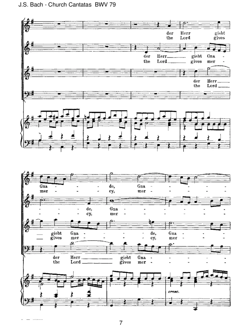 BWV79GottderHerristSohnundSchild_一万首著名钢琴曲谱哈农贝多芬合集视频教学电子版高清无水印可打印_1古典钢琴知名音乐家谱_巴赫钢琴谱全集_J.S巴赫作品全集