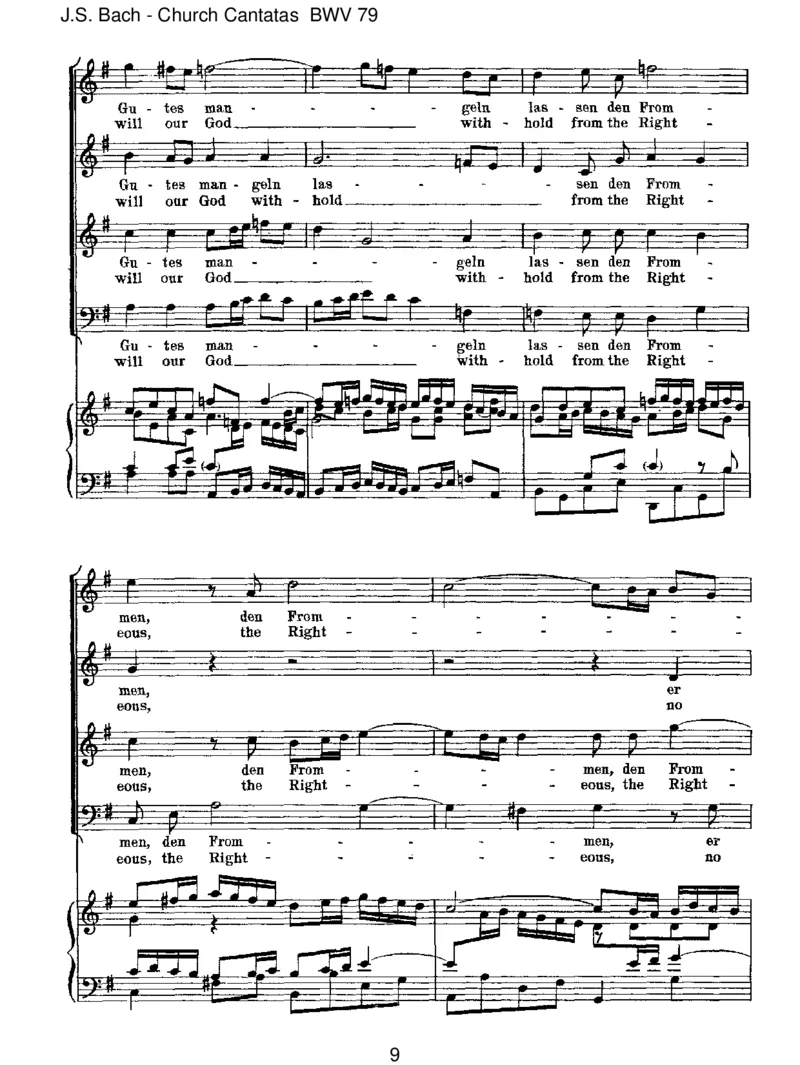 BWV79GottderHerristSohnundSchild_一万首著名钢琴曲谱哈农贝多芬合集视频教学电子版高清无水印可打印_1古典钢琴知名音乐家谱_巴赫钢琴谱全集_J.S巴赫作品全集
