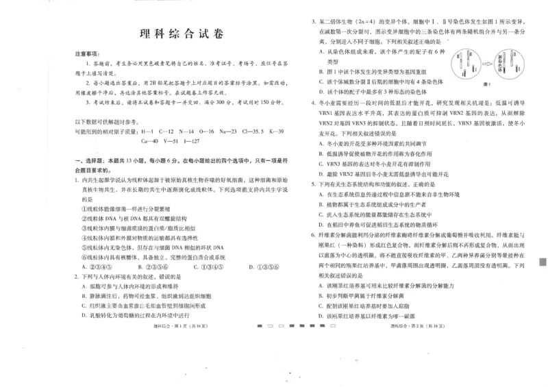 师附中8理综试卷(1)_2024年4月_01按日期_6号_2024届新结构高考数学合集_新高考19题（九省联考模式）数学合集140套_2024届百强校｜云南师范大学附属中学高三下学期高考适应性月考卷（八）