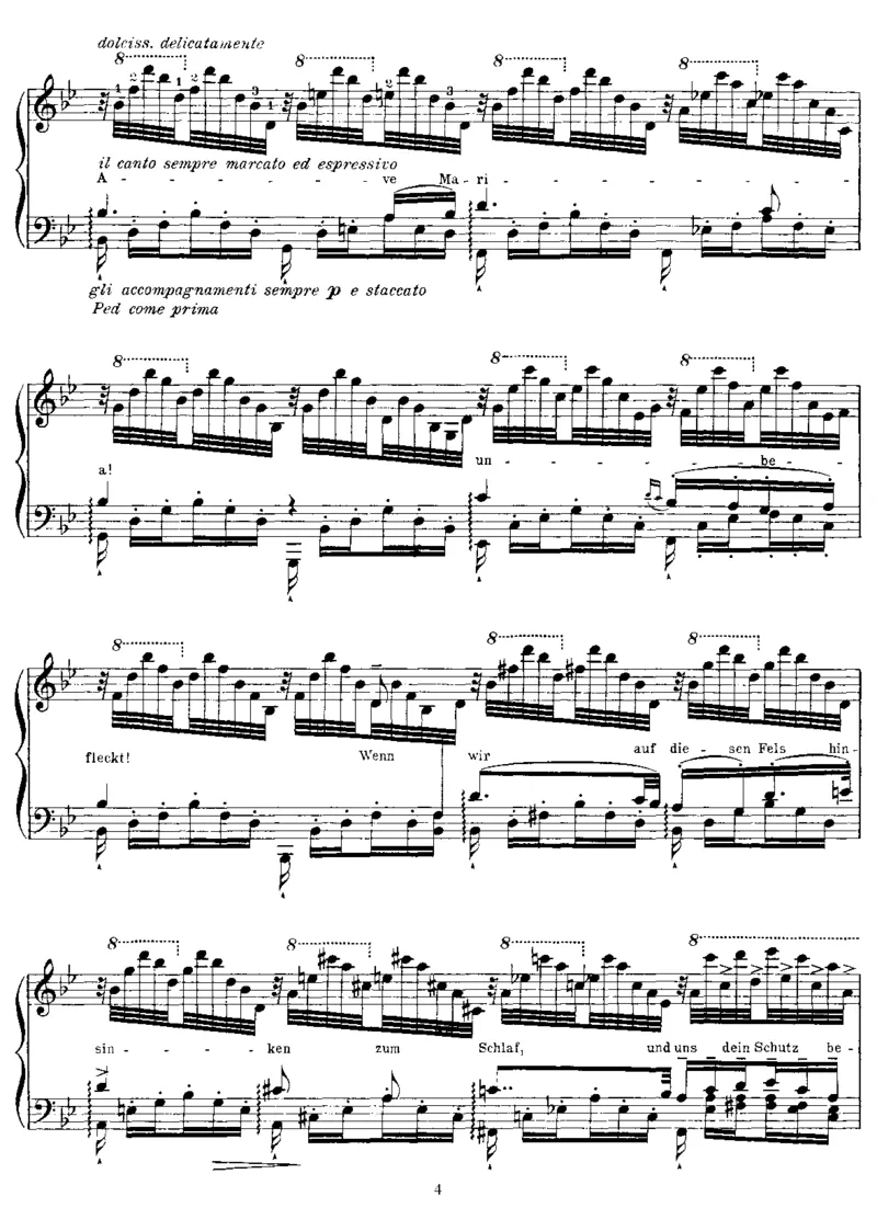 AveMaria(Schubert)_一万首著名钢琴曲谱哈农贝多芬合集视频教学电子版高清无水印可打印_1古典钢琴知名音乐家谱_李斯特钢琴谱全集_改编舒伯特