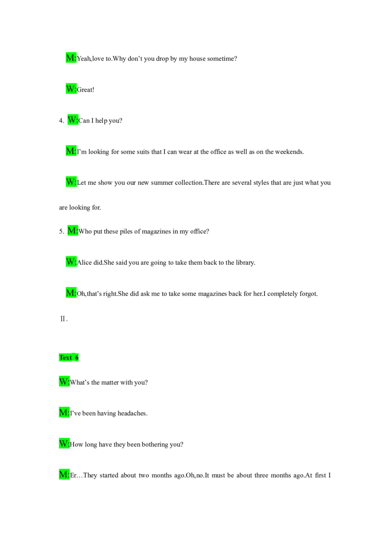 备考2024新高考英语听力(答案+文本)08_2024年5月_01按日期_1号_2024高考英语听力专题（80套模拟训练+历年真题）(附音频）_高考英语听力高分80套模拟训练_135