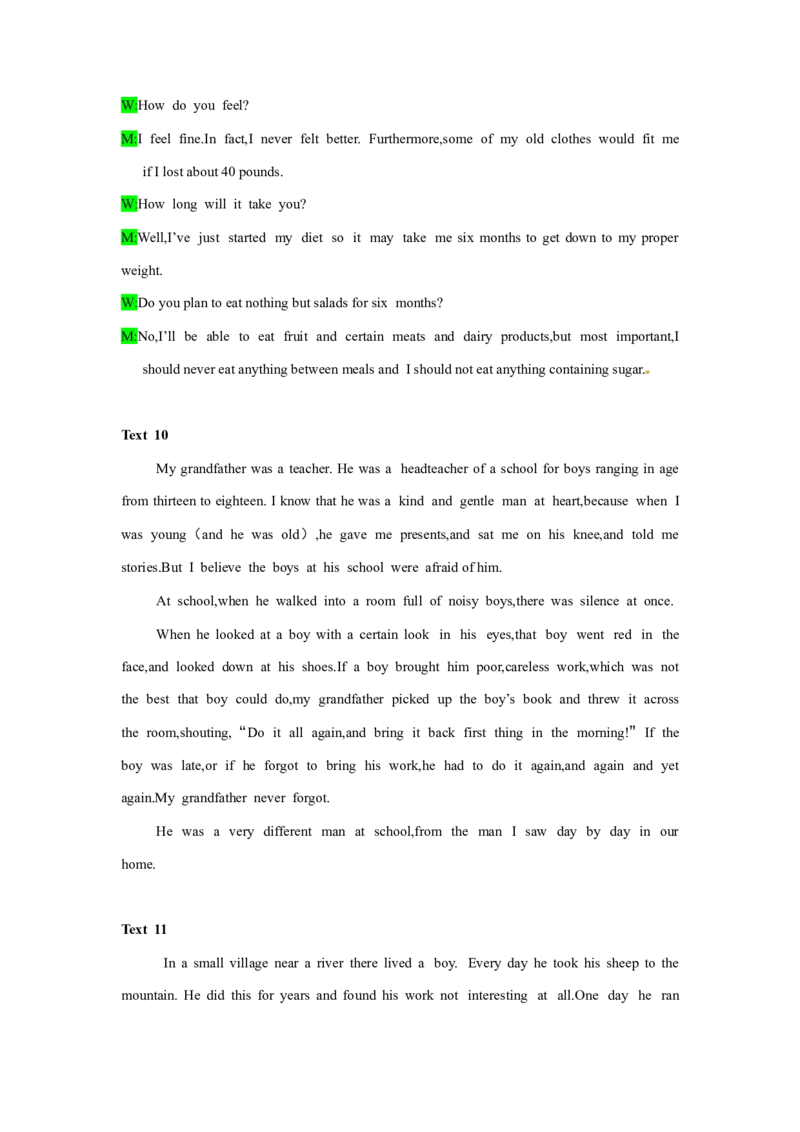 备考2024新高考英语听力(答案+文本)01_2024年5月_01按日期_1号_2024高考英语听力专题（80套模拟训练+历年真题）(附音频）_高考英语听力高分80套模拟训练