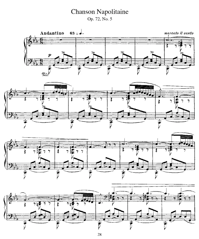 Album,Op72_一万首著名钢琴曲谱哈农贝多芬合集视频教学电子版高清无水印可打印_1古典钢琴知名音乐家谱_圣桑钢琴谱全集