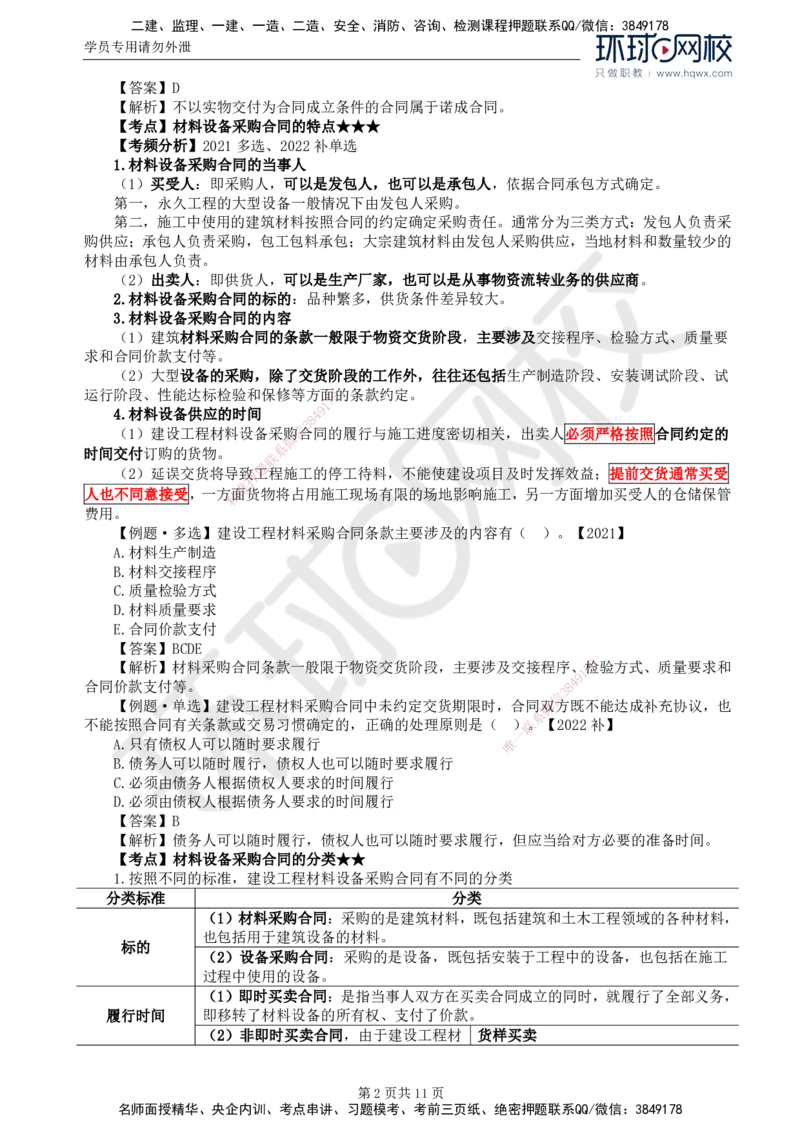 34.第八章第一至二节材料采购合同履行管理_监理工程师_2025监理工程师_2025年监理工程师SVIP_2025年监理合同管理SVIP_02-基础精讲✿高端面授✿深度强化