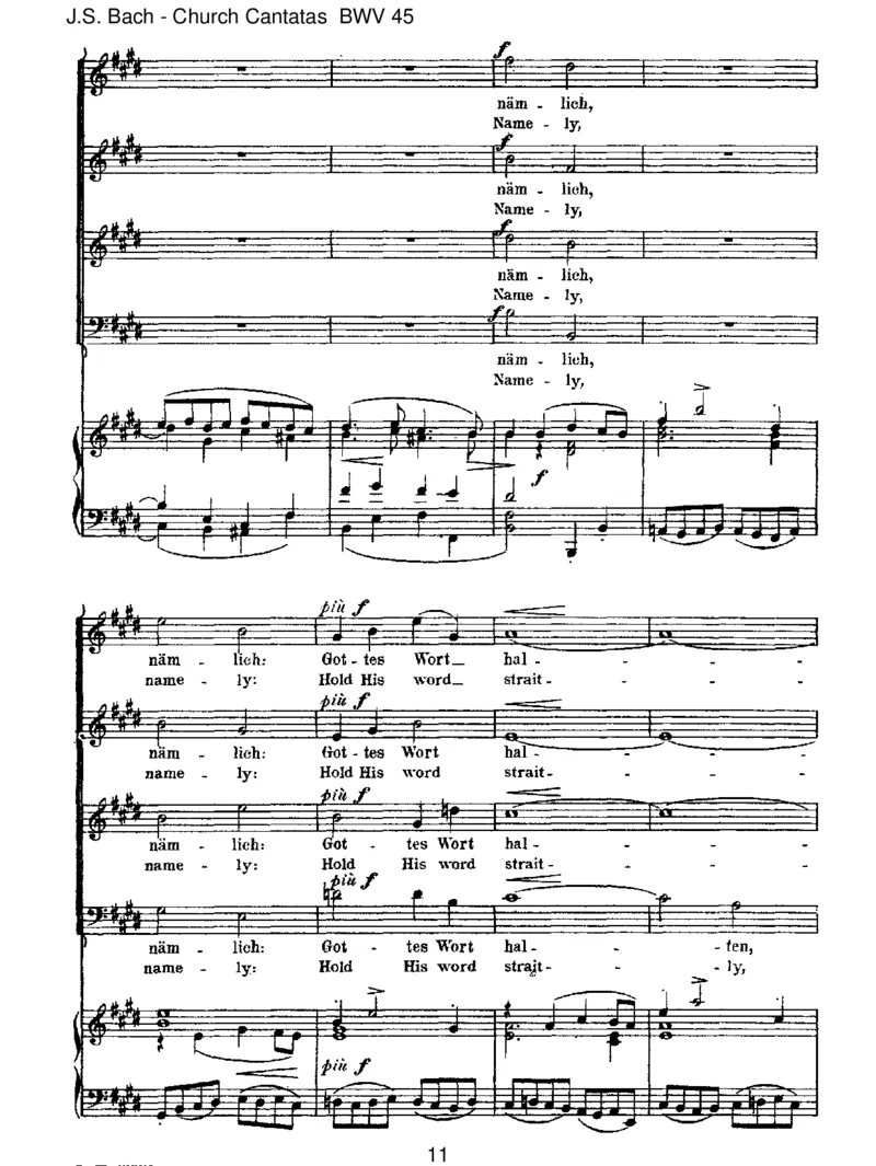 BWV45Esistdirgesagt,Mensch,wasgutist_一万首著名钢琴曲谱哈农贝多芬合集视频教学电子版高清无水印可打印_1古典钢琴知名音乐家谱_巴赫钢琴谱全集_J.S巴赫作品全集