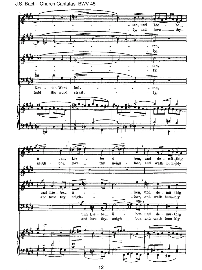 BWV45Esistdirgesagt,Mensch,wasgutist_一万首著名钢琴曲谱哈农贝多芬合集视频教学电子版高清无水印可打印_1古典钢琴知名音乐家谱_巴赫钢琴谱全集_J.S巴赫作品全集