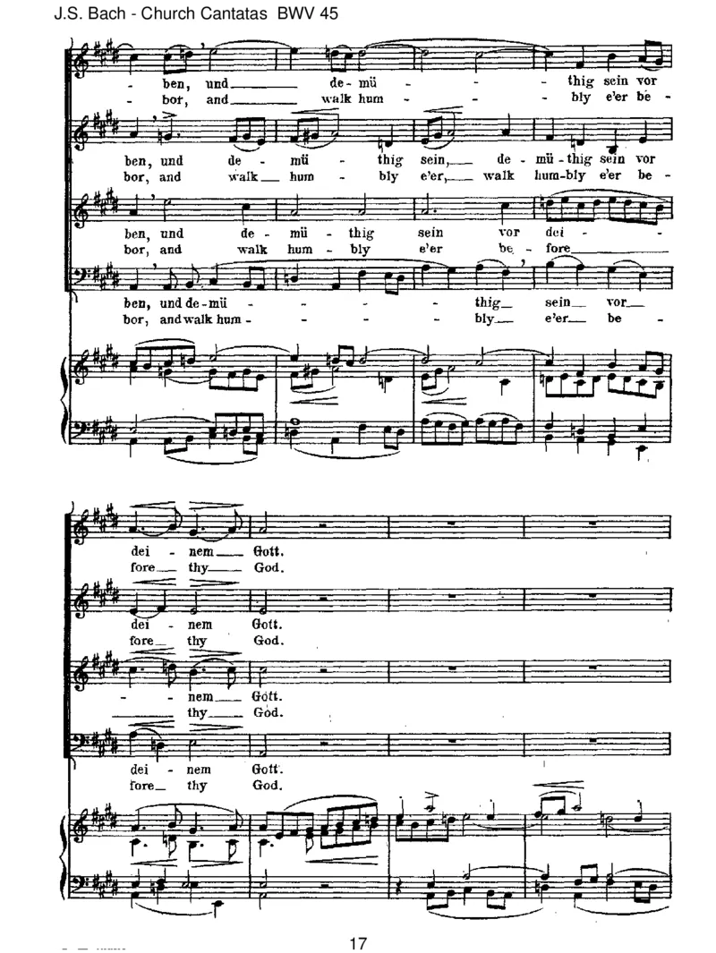 BWV45Esistdirgesagt,Mensch,wasgutist_一万首著名钢琴曲谱哈农贝多芬合集视频教学电子版高清无水印可打印_1古典钢琴知名音乐家谱_巴赫钢琴谱全集_J.S巴赫作品全集