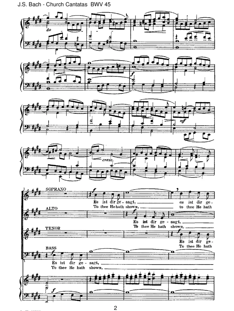 BWV45Esistdirgesagt,Mensch,wasgutist_一万首著名钢琴曲谱哈农贝多芬合集视频教学电子版高清无水印可打印_1古典钢琴知名音乐家谱_巴赫钢琴谱全集_J.S巴赫作品全集